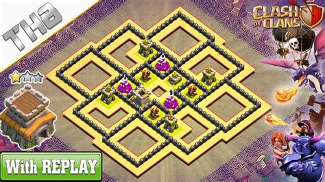 coc best th8 war base.